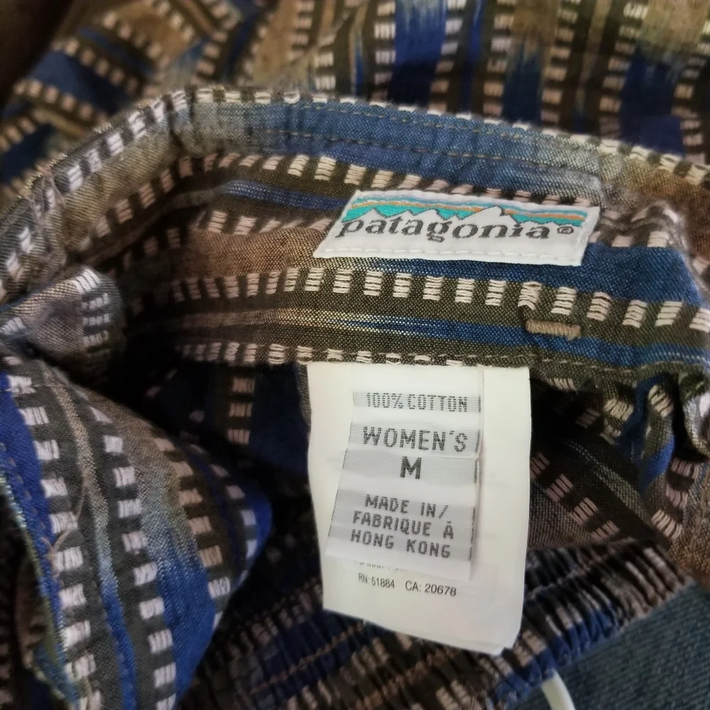 𝅺Patagonia Vintage Womens Pattern Shorts Size Medium - Picture 6 of 11